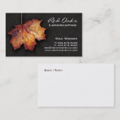 Ahornleaf-Leder-Landschaft Visitenkarte (Vorne/Hinten)