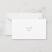 Ahornleaf-Merkkarte für den Herbst Mitteilungskarte (Rückseite)