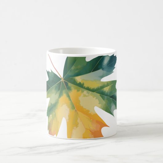Ahornleaf mit individuellem Gewindekissen Kaffeetasse (Mittel)