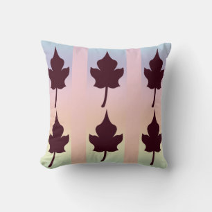 Ahornleaf mit Regenbogen - Kissen