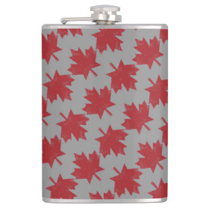 Ahornleaf Muster Flachmann