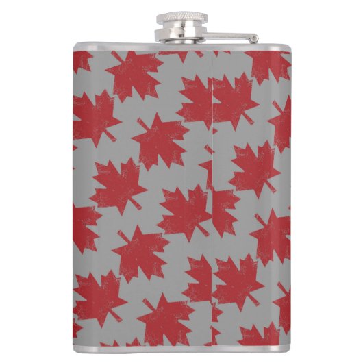 Ahornleaf Muster Flachmann (Rückseite)