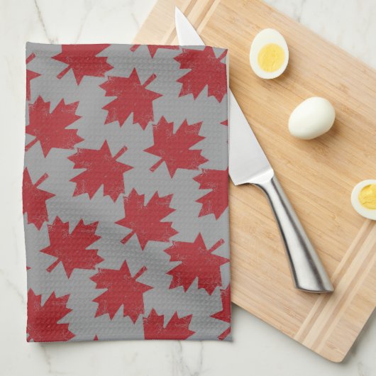 Ahornleaf Muster Geschirrtuch (Viertel Falte)