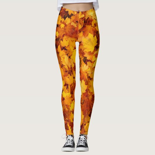 Ahornleaf Muster Leggings (Vorderseite)