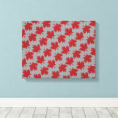 Ahornleaf Muster Leinwanddruck (Insitu (Holzboden))