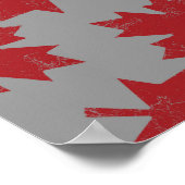 Ahornleaf Muster Poster (Ecke)