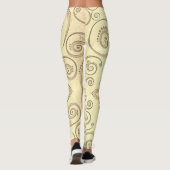 Ahornleaf Nahtloses Muster Leggings (Rückseite)