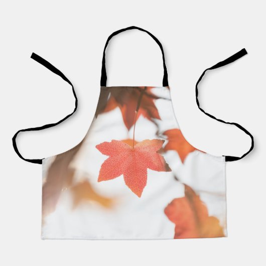 Ahornleaf Nature Foto Schürze (Vorderseite)