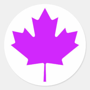 Ahornleaf PurpleTransp MUSEUM Zazzle Geschenke Runder Aufkleber