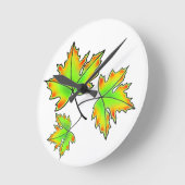 Ahornleaf Runde Wanduhr (Winkel)