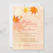 Ahornleaf Rustikales Fall Brautparty Einladung (Vorderseite)