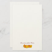 Ahornleaf-Signatur fällt als Schreibpapier ein Briefpapier (Vorne/Hinten)