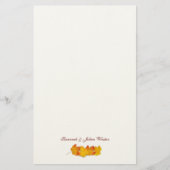 Ahornleaf-Signatur fällt als Schreibpapier ein Briefpapier (Vorderseite)