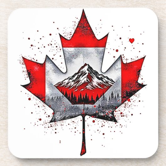 Ahornleaf-Soul Getränkeuntersetzer (Vorderseite)