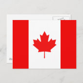 Ahornleaf-Symbol Kanadische Flagge Postkarte (Vorne/Hinten)