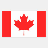 Ahornleaf-Symbol Rechteckiger Aufkleber (Vorderseite)