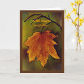 Ahornleaf Sympathiekarte Karte (Gelbe Blume)