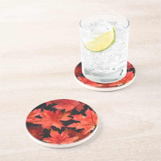 Ahornleaf-Untersetzer Getränkeuntersetzer (Seite)