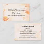 Ahornleaf Visitenkarte (Vorne/Hinten)