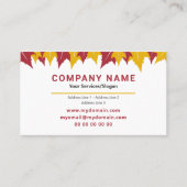 Ahornleaf-Visitenkarte fällt Herbstfarbe Visitenkarte (Vorderseite)