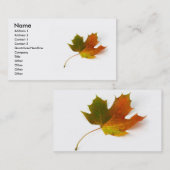 Ahornleaf-Visitenkarte Visitenkarte (Vorne/Hinten)