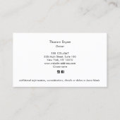 Ahornleaf-Visitenkarte Visitenkarte (Rückseite)