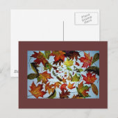 Ahornleaf Vortex-Malerei Postkarte (Vorne/Hinten)