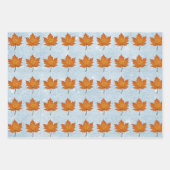 Ahornleaf-Wrapping Paper Flat Sheet Set 3 Geschenkpapier Set (Vorderseite 3)