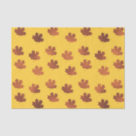 Ahornleder (Design 38 Gelb/Orange-Serie) Seidenpapier