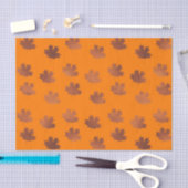 Ahornleder (Design 39 Gelb/Orange-Serie) Seidenpapier (Handwerk)