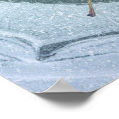 Ahornleder gefroren poster (Ecke)