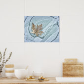 Ahornleder gefroren poster (Küche)