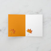 Ahornleder-Karte Karte (Innenseite)