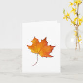 Ahornleder-Karte Karte (Gelbe Blume)