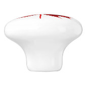 Ahornleder Keramikknauf (Seitenansicht)