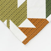 Ahornleder-Quiltmuster-Design 1 Fleecedecke (Ecke)