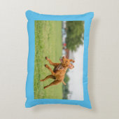 Ahornpilz und Cartoon Dekokissen (Rückseite(Vertikal))