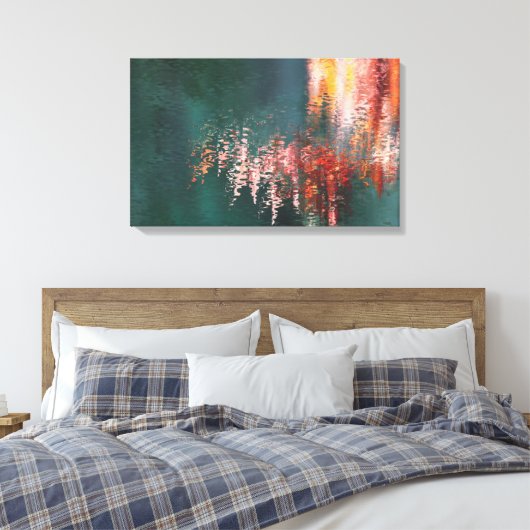 Ahornreflektionen abstrakt leinwanddruck (Insitu (Schlafzimmer))