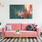 Ahornreflektionen abstrakt leinwanddruck (Insitu (Wohnzimmer))