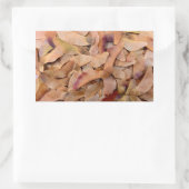 Ahornsamen Textur Muster Natur Hintergrund Rechteckiger Aufkleber (Tasche)