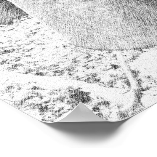 Ahornsap-Eimer auf dem schwarzen Baumstift Kunst Poster (Ecke)