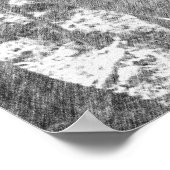 Ahornsäuleneimer auf dem schwarzen Treppenstift Ku Poster (Ecke)