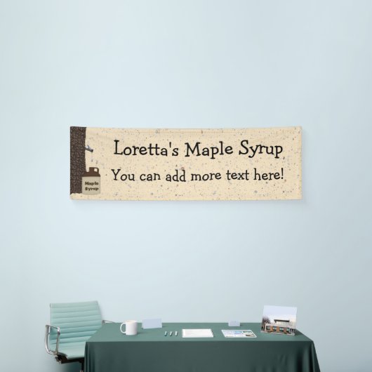 Ahornsirup 2.5' x 8' Custom Banner (Messeveranstaltung)