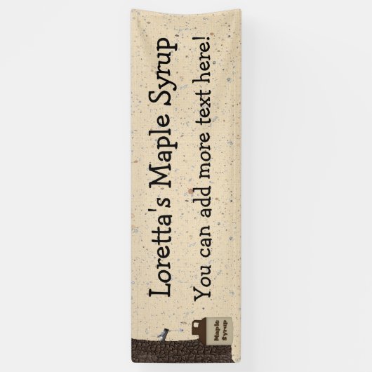 Ahornsirup 2.5' x 8' Custom Banner (Vertikal)