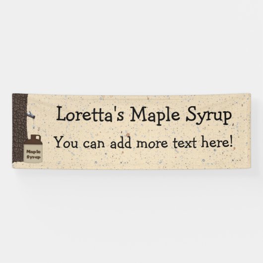 Ahornsirup 2.5' x 8' Custom Banner (Horizontal)