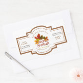 Ahornsirup Ahornleaf Trio Altes Label Rechteckiger Aufkleber (Umschlag)