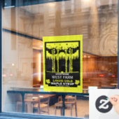 Ahornsirup-Bauer Markt Fensteraufkleber (Café-Fenster)