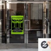 Ahornsirup-Bauer Markt Fensteraufkleber (Büro Tür)