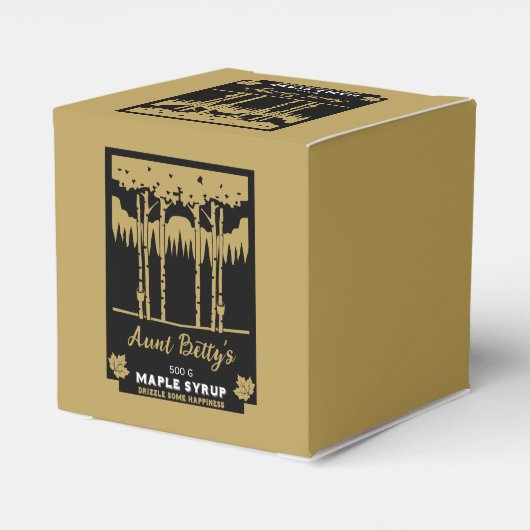 Ahornsirup-Bauer Markt Geschenkschachtel (Rückseite)