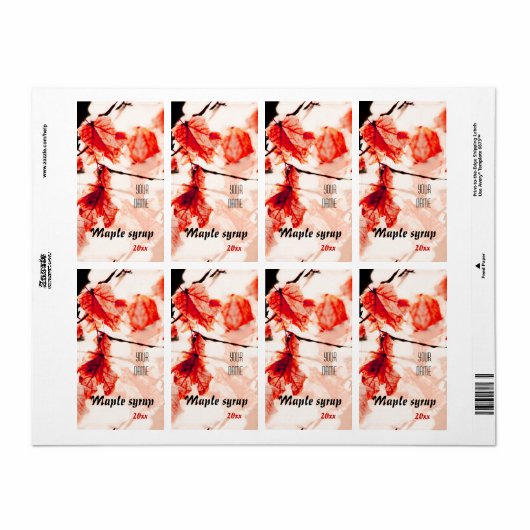 Ahornsirup-Blätter (Vorne)